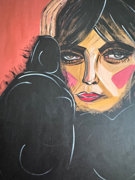 "Talk to me" - Art on canvas