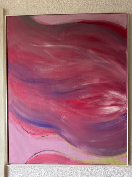 "untitled 5" - Art on canvas, framed