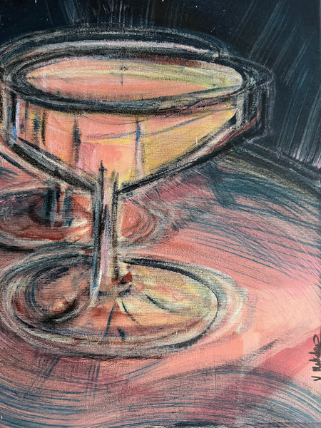 "cheers" - Art on canvas