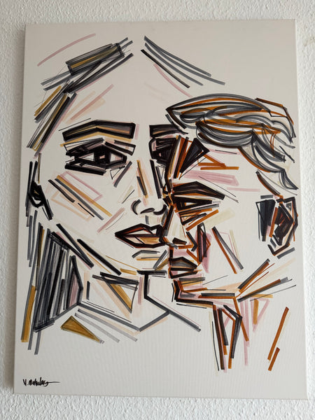 "duo" - Portrait on canvas