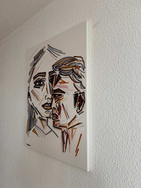 "duo" - Portrait on canvas