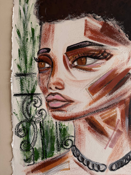 "ready for tonight" - Art on paper