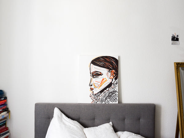 "La Parisienne" - Portrait on canvas