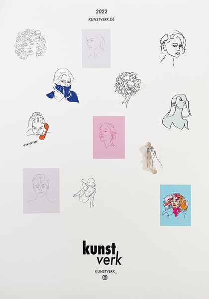 Calendar 2022 for your wall or christmas gift! Kalender 2022 für deine Wand oder als Geschenk!  