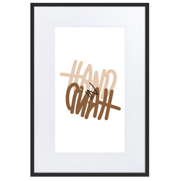 "Hand in Hand" - Framed Poster