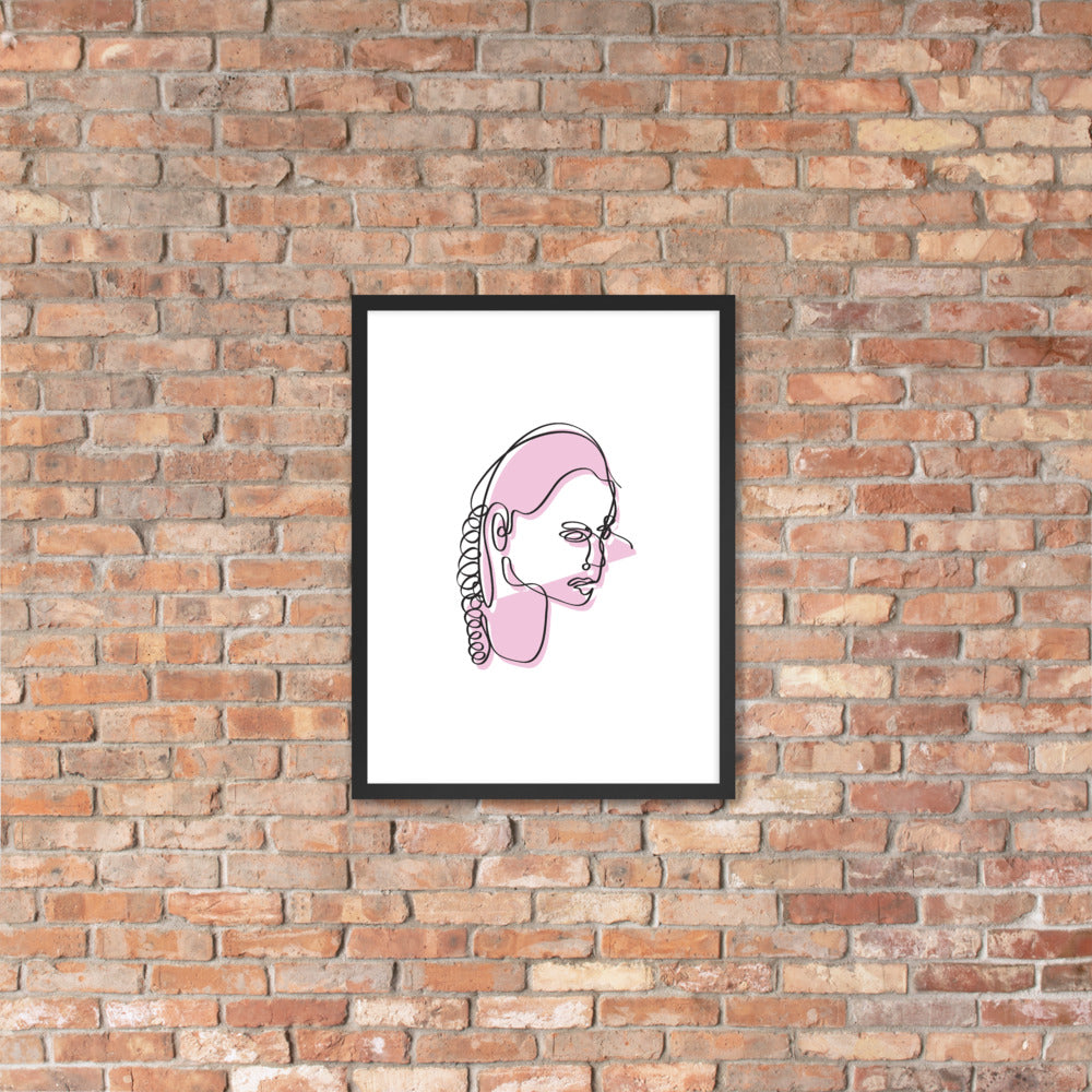 "Boxer girl" - Framed Poster