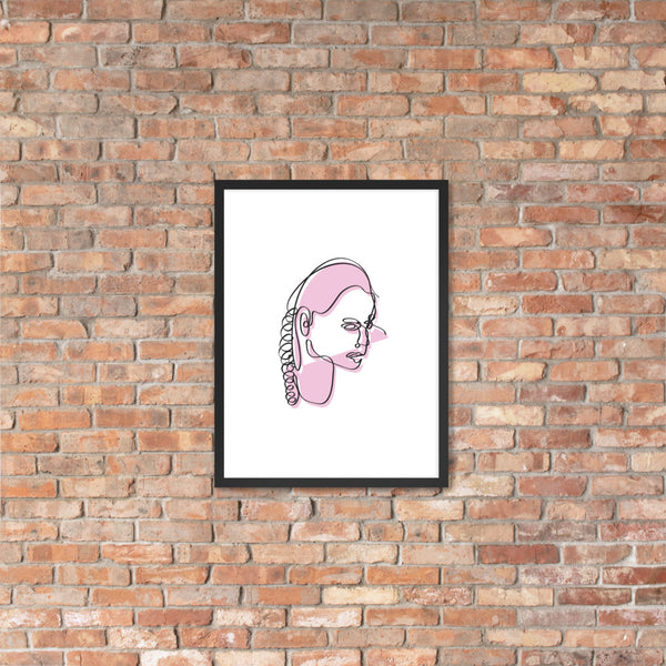 "Boxer girl" - Framed Poster