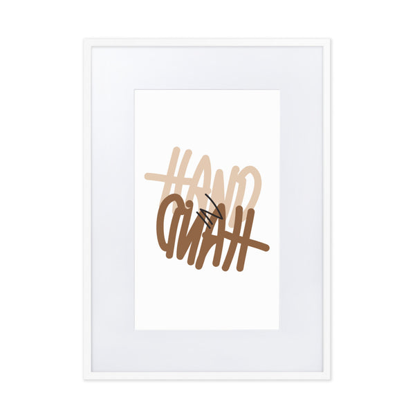 "Hand in Hand" - Framed Poster