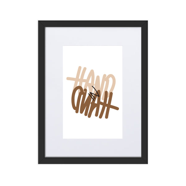 "Hand in Hand" - Framed Poster