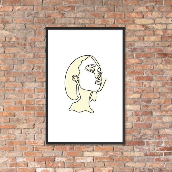 online art, art, kunst, framed poster, framed print, printshop, kunstverk, kunst, minimal art, abstrakt, simple art, kunst, poster kaufen, prints kaufen, super Druckqualität, best print quality, woman, face, portrait, nude, pastell