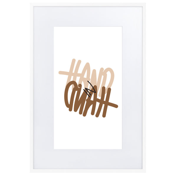 "Hand in Hand" - Framed Poster