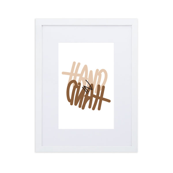 "Hand in Hand" - Framed Poster